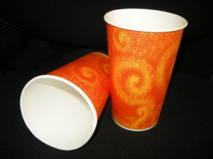 Χάρτινα ποτήρια μιας χρήσης 16 oz πορτοκαλάδας